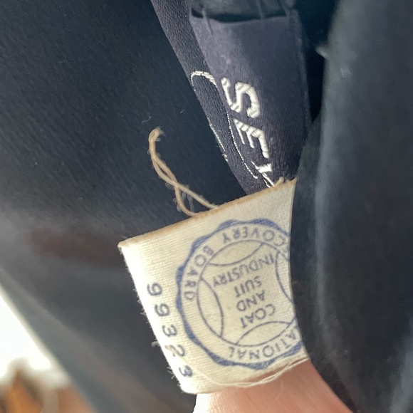 Vintage Seymour Fox Black Wool & Cashmere Bow Accent Button Coat - Picture 11 of 16